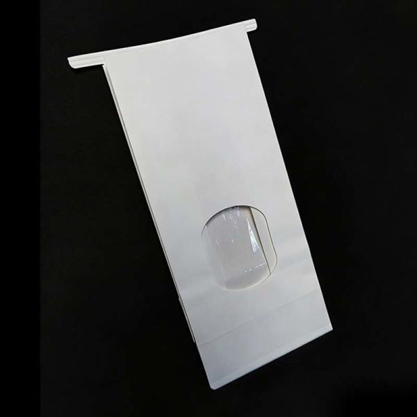 White Custom Tin Tie Bags Reusable Tin Tie Bags With Window
