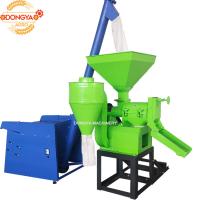 Máquina de moinho de arroz portátil de 700 kg/h Capacidade com elevador combinado