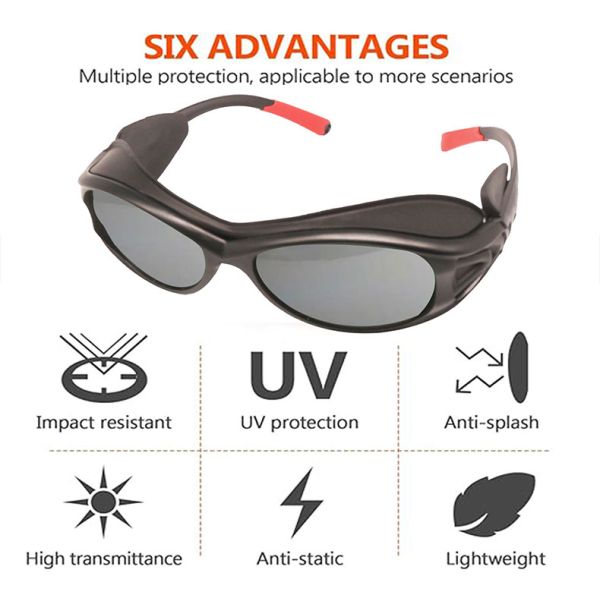 Safety Glasses Wrap-Around Protective Men Women Ansi Z87 Glass Tactical Night Vision Unisex Designer Prescription Work Goggles