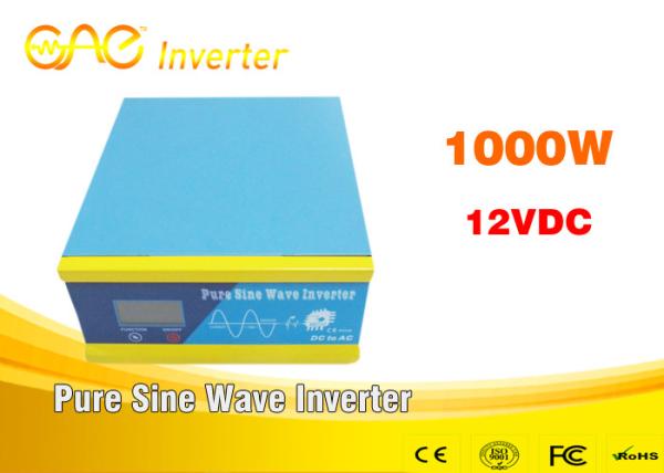 Single output off grid 12v 24v dc 220v ac pure sine wave solar inverter 1kw for solar system