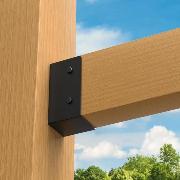 Concealed Flange Joist Bracket 2x4 Outdoor Timber Mount Light Joist Hanger Q235B Steel Powder Coated for Beam Swing Handrail Fence