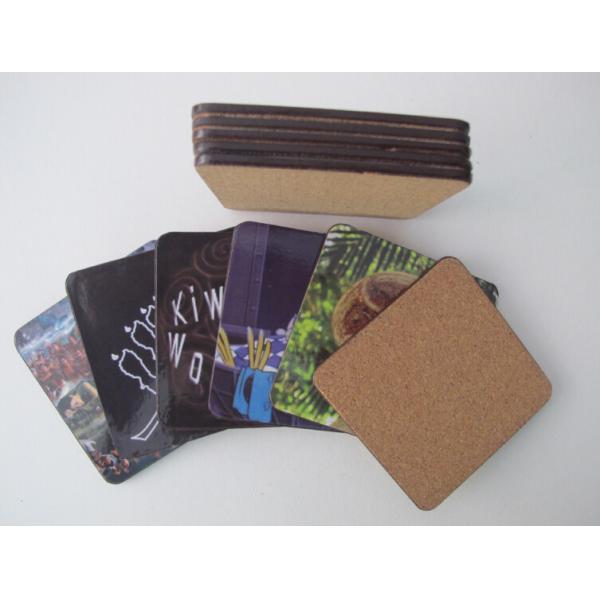 Cheap promotional gifts Mdf cork coaster Customized size and printed logo