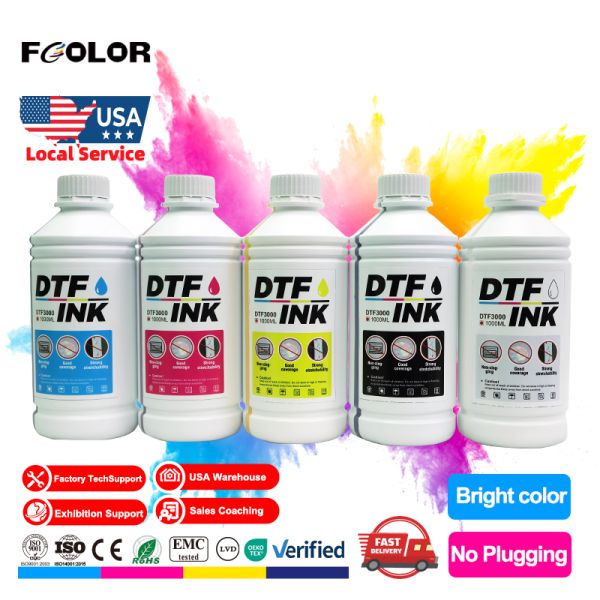 1000ml Premium White Textile Pigment for Ink for Epson I3200 DX5  L1800 L805 Printers for DTF Printing for Ink