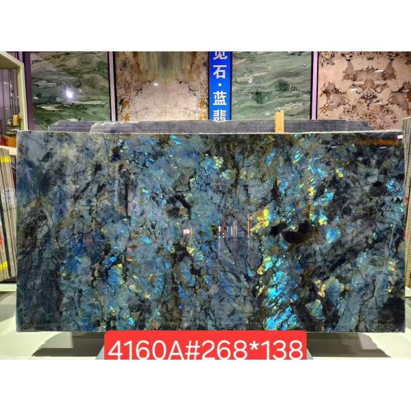 Madagascan Blue Marble Kitchen Slab Marble Stone Slab Long Lasting Scratch Resistant