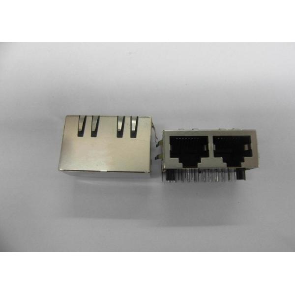HFJ12-1G11ERL RJ45 Modular Ethernet Port Jack 1x2 With Magnetics Network Interface Module