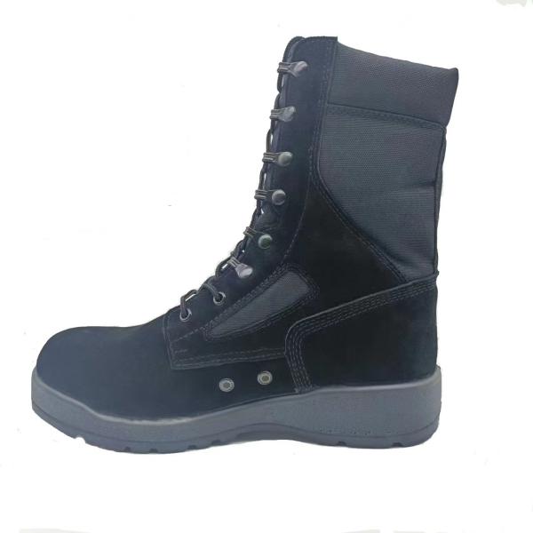 Black High Top Desert Tactical Shoes Suede Breathable Outdoor Hiking Boots