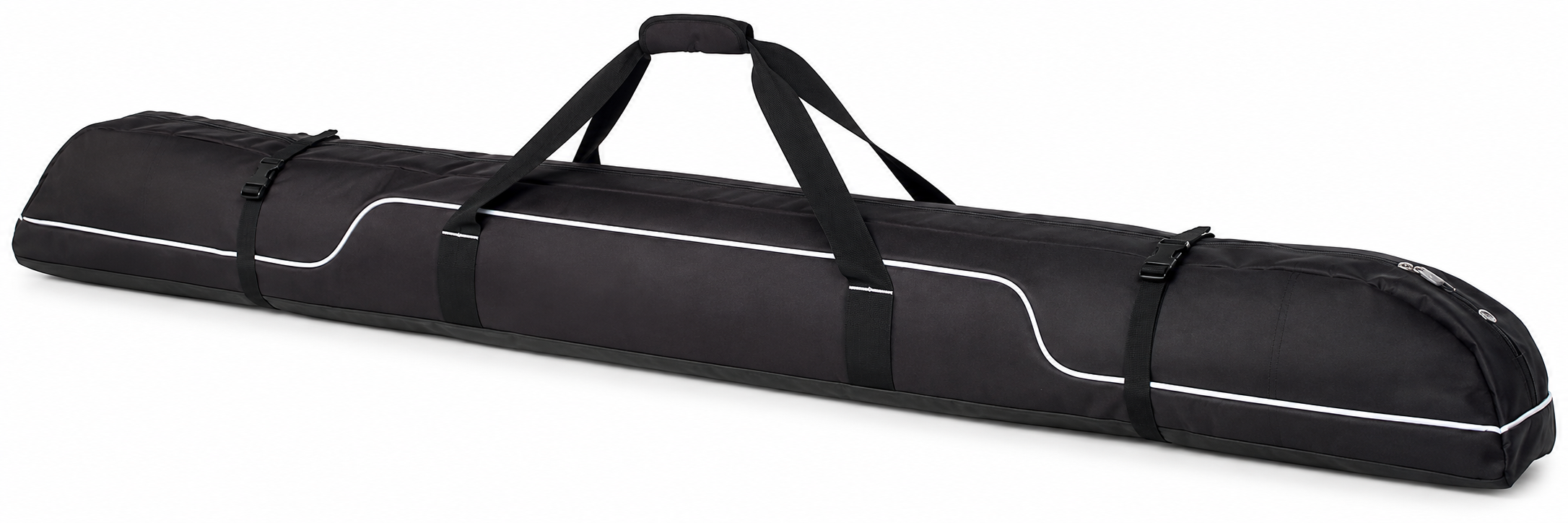 Fully Padded Single Ski Travel Bag, Durable Protective Ski Carrier for Air
