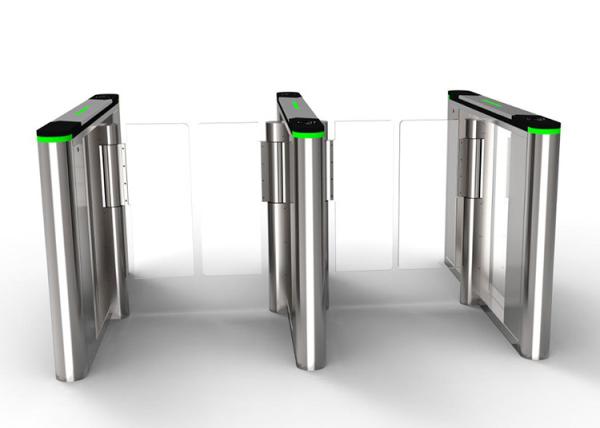 100W 50HZ Access Control Turnstile Gate 10mm Acrylic Indoor DC Motor