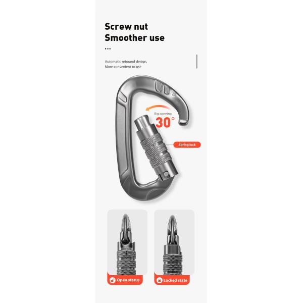 Скалолазание крючок тяжелое оборудование из нержавеющей стали прочный дизайн скалолазание