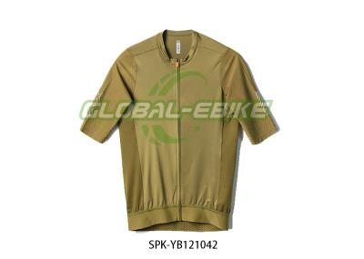 Custom Cycling Jersey With Breathability Reflective Film YKK Zipper / Rear Pockets