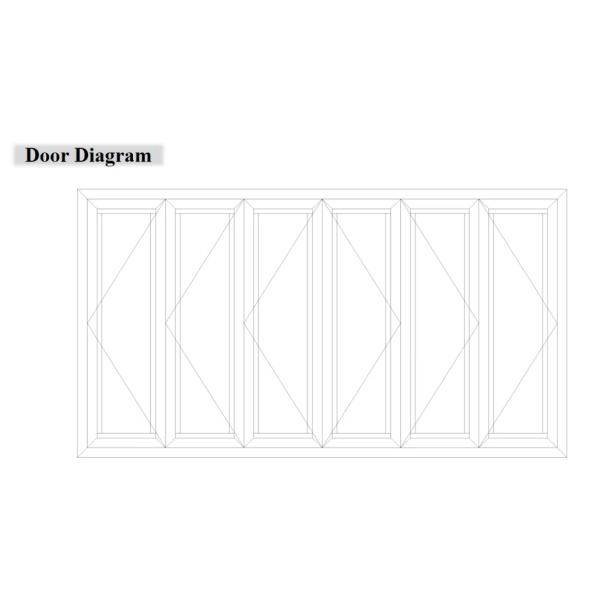 Patio Practical Aluminum Outside Soundproof Waterproof Tempered Glass Sliding Door