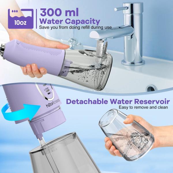 Portable Cordless Water Pick Water Flosser Electric Ipx7 Usb Dental Teeth Oral Irrigator Water Floss Jet Pick Flosser for Teeth