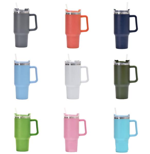 Logotipo personalizado 40oz 304 de aço inoxidável General-1 Vacuum Flask Bottle Cup Tumbler de água para no carro