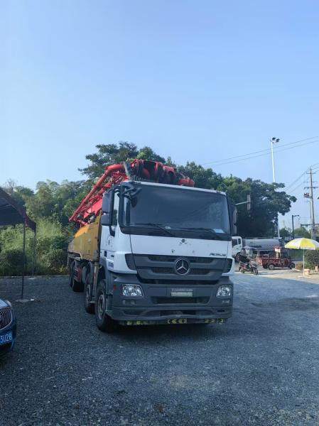 2019 SANY 56m Used Concrete Pump Truck Benz Chassis For Building Equipment