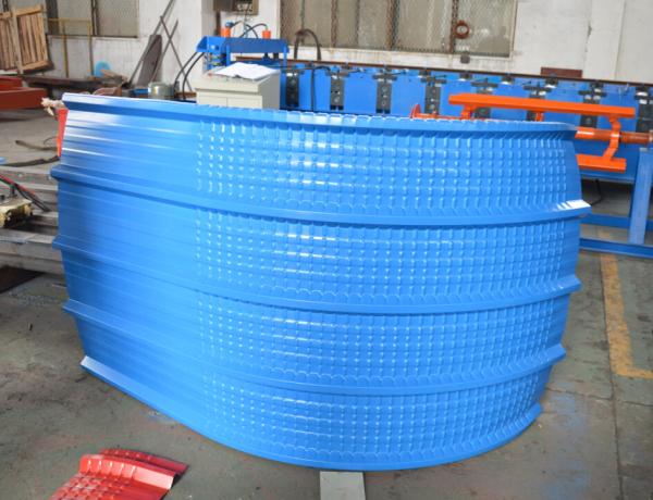 4mm Thickness Steel Silo Roll Former Machine Galvanized Cold Steel Sheet 18 Stations