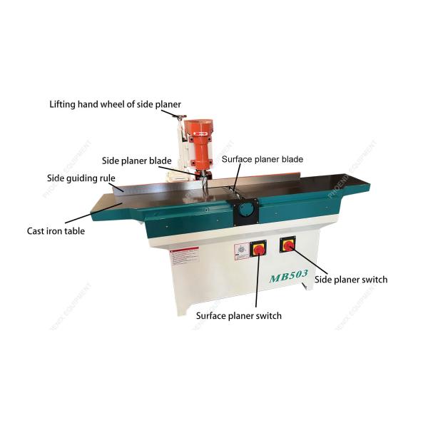 Customizable Industrial Wood Planer 4 mm Deep Spiral Surface Planer with 2.2 kW Power
