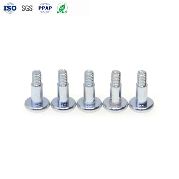 Torsión de hombro personalizada M4 * 15 de acero al carbono azul de zinc flor de ciruela ranura de la cabeza de la máquina Torsión de dientes