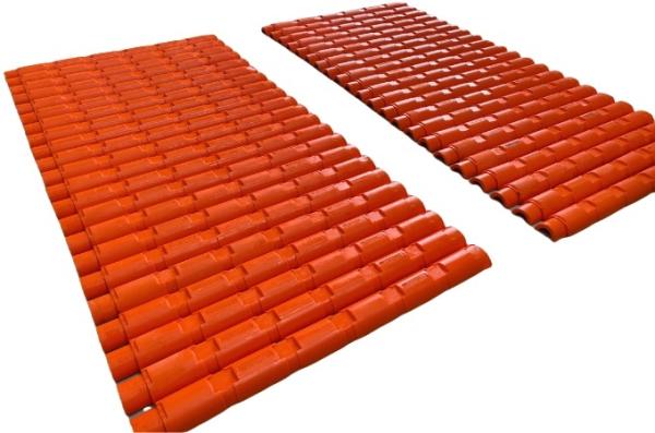 Underwater Pu Subsea Cable Protection Red Color Hydrolysis Resistant