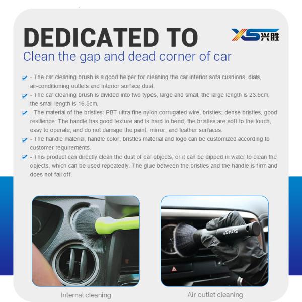 Щетка высококачественного автомобиля щетинки свиньи цены по прейскуранту завода-изготовителя детализируя и щетка чистки автомобиля