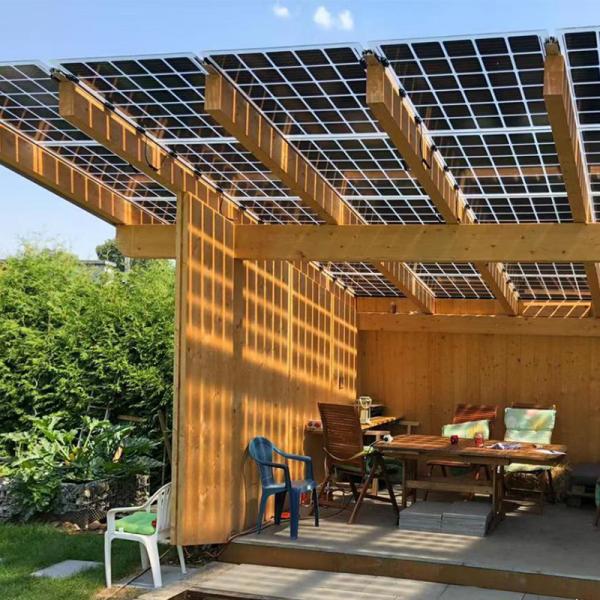 Monocrystalline солнечный двойник модуля 250watt PV встал на сторону прокатанная стеклянная панель солнечных батарей