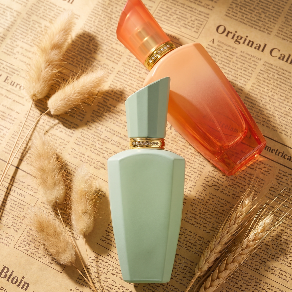 Anding Manufacturer Bulk Customizable Printing Refill 100ml Crimp High Quality Luxury Glass Empty Perfume Bottle