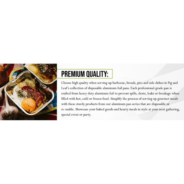 Food BakingAluminium Food Containers With Lids Heavy Duty Disposable Aluminum Foil For Catering Party Meal Prep Freezer