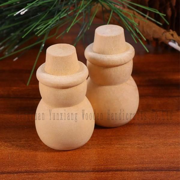 Árbol de Navidad de madera sin terminar hombre de nieve, DIY Árbol de Navidad de madera natural para artes y artesanías Niños Graffiti Herramienta de dibujo