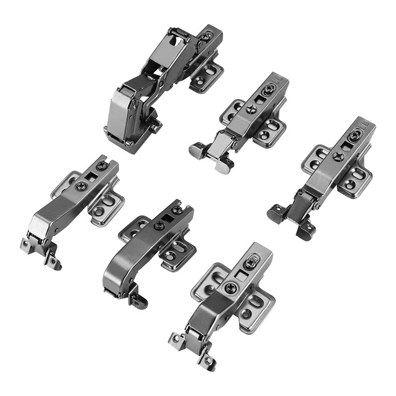 Modern Steel Frame Glass Door Hinge with 90 Opening Angle Soft Closing Hydraulic Damping for Cabinet & Closet Doors Hotel Use