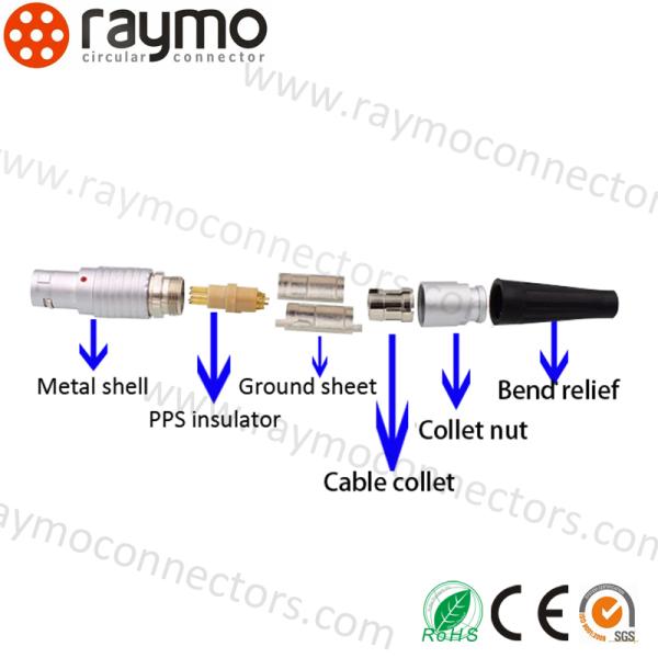 LEMO FGG.0B.305.KLAD52Z Push Pull Circular Connector 0B 5 Way For HD Camera