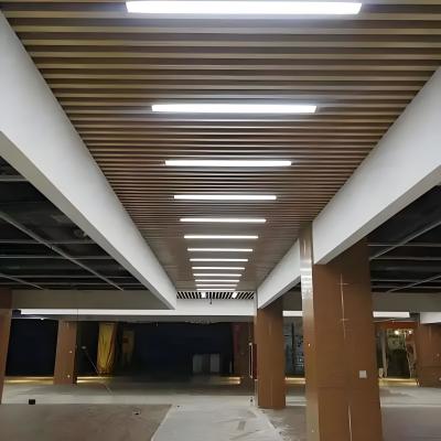 Painel de teto acústico de alumínio pendente em forma de U