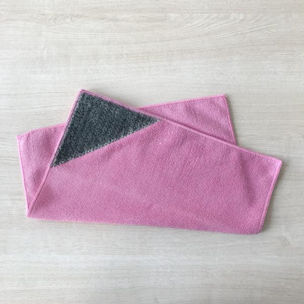 New style with scrape kitchen microfiber easy washing towels 40cm* 40cm OEM in China