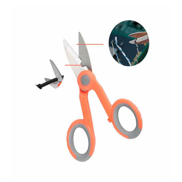 Stainless Steel Kevlar Shears Scissors with PP+TPR Handle