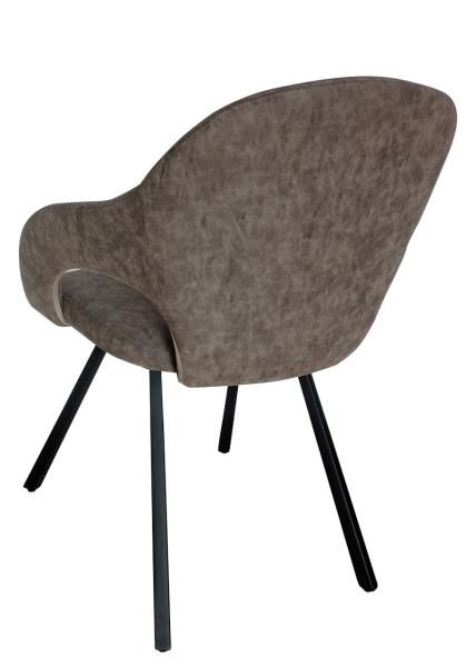 Antique Polyurethane PU Upholstered Dining Chair Livingroom Chair Leisure Chair Armrest Chair
