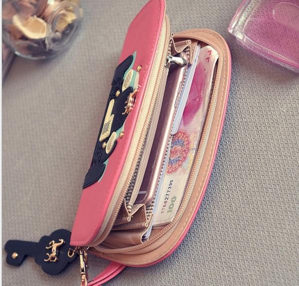 Ms. wallet Korean cute pony car long paragraph wallet purse