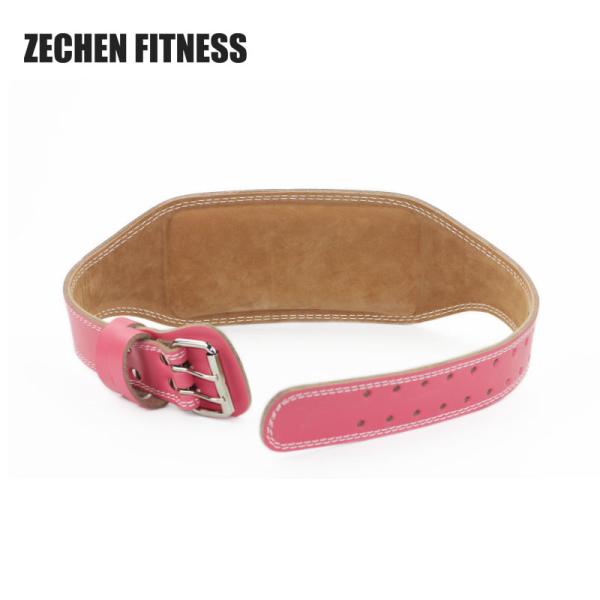 Weightlifting Back Waist Support Gym Suede Leather Power Lifting Belt