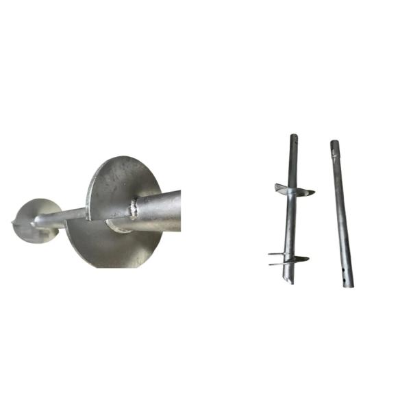Prefabricated Galvanized Steel Round Spiral Ground Anchor Helical Screw Piles