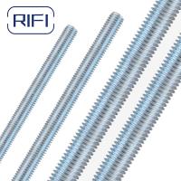 DIN975 Barre de fil en acier à faible teneur en carbone Zinc blanc bleu complet 2 mètres 4,8 grade