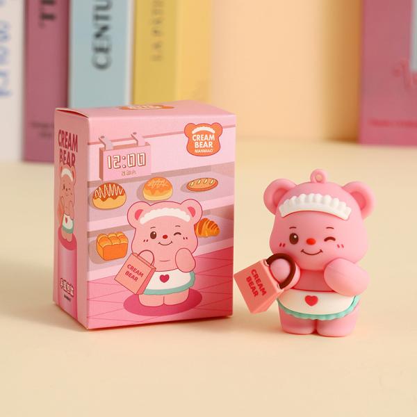 Soft Silicone Cartoon Keychain For Girl Women Tastless Office/School/Personal