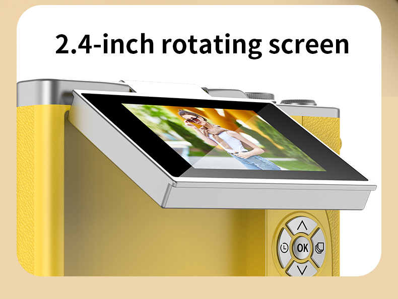 DLC Retro Ccd Digital Camera Ultra-high-definition Flip-cover 4K Ultra-clear Image, Portable for Students and Campus Travel