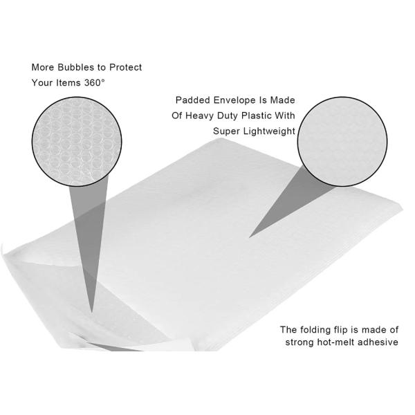 Biodegradable Self Seal Bubble Bags Waterproof Custom Poly Bubble Mailer Orange