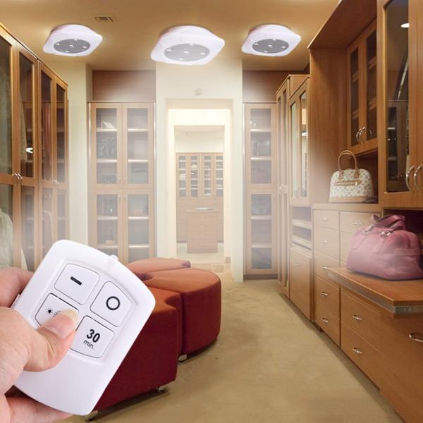 Wireless LED Remote Control Light Set Battery Under Cabinet Night Light