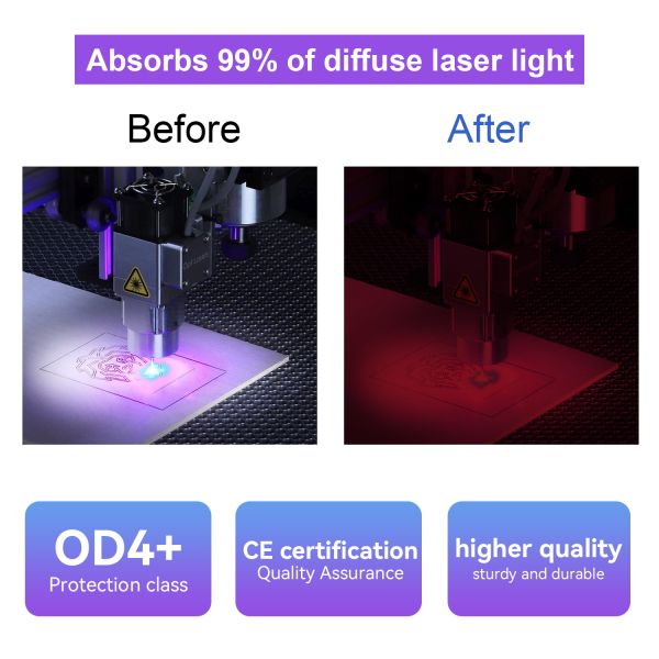 Laser safety eyewear 450nm glasses laser beam protection laser filter glasses lab safety glasses laser level glasses industrial safety glasses scratch 980nm resistant glasses optical density glasses