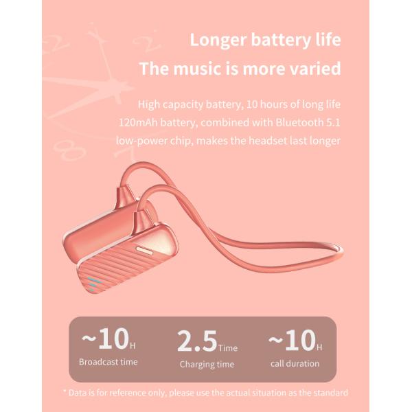 Long Standby Waterproof Neckband Bluetooth Earphones Build In 16GB Memory Card