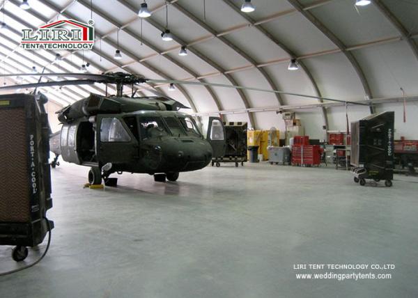 barraca branca de alumínio portátil do hangar dos aviões de 20M x de 30M para o helicóptero militar e asa fixa