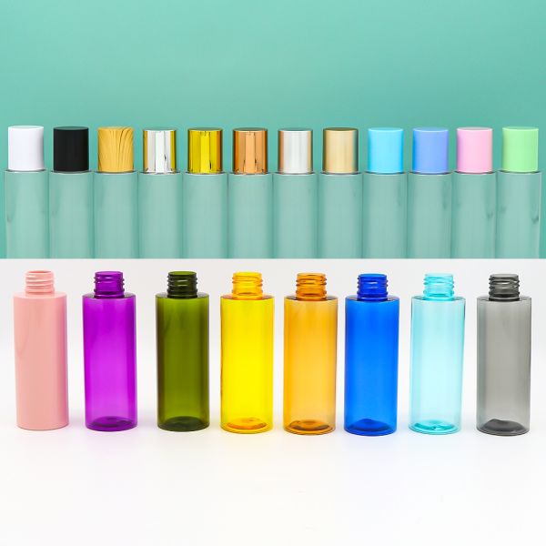Wholesale High Impact Resistance Leak Proof Customizable PET Plastic Screw Cap Bottles for Cosmetic and Personal Care Packaging