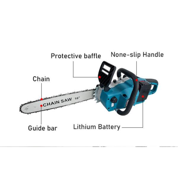 Электроинструмент 16 дюймовая промышленная электрическая цепная пила для резки дерева