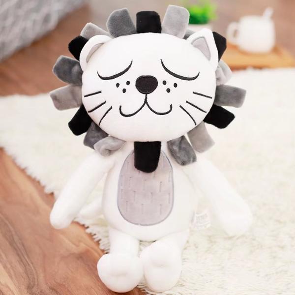 Short Eco Friendly Promotional Stuffed Animals Lion Head Easy Clean For Decoration