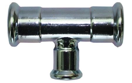 Threaded Female Carbon Steel Reducing Tee Press Connection Fire Resistant