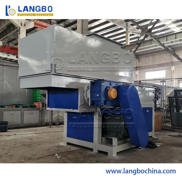 Double Shaft Waste Cardboard Paper Tire Rubber Metal Scrap Wood Lump Barrels Drums Pipe and Plastic Shredder for Recycling Machine