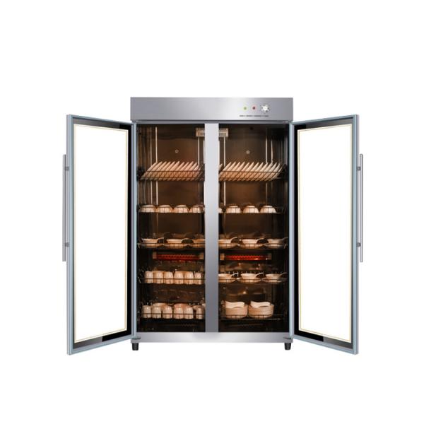 Commerical Double Door Dish Disinfection Cabinet Vertical Large Capacity Hotel Kitchen Tableware Disinfection Cabinet